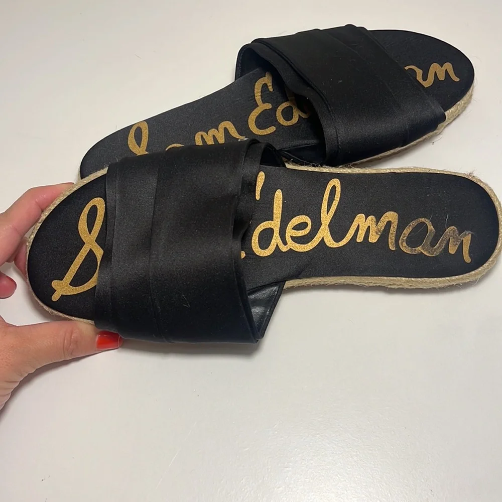 Sam Edelman flat‎ sandals satin